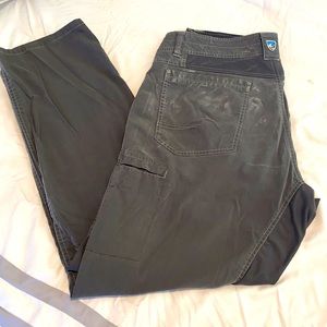 Kuhl pants, Grey, worn, slight staining.